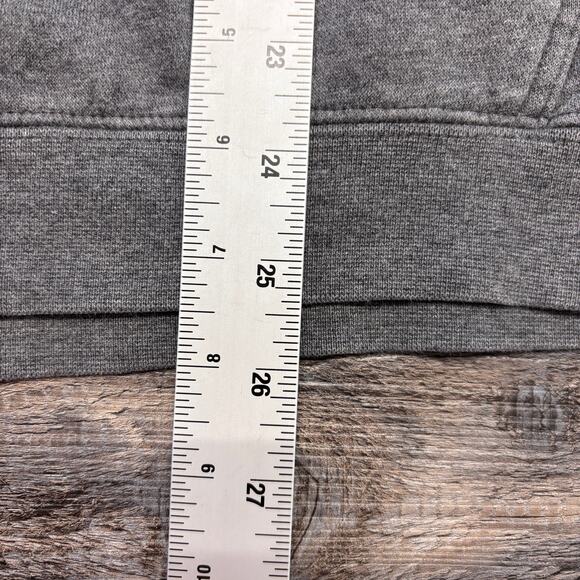 Nike Gray Mens Large Swoosh Spellout Logo Athleisure‎ Pullover Sweatshirt Hoodie - Picture 6 of 9